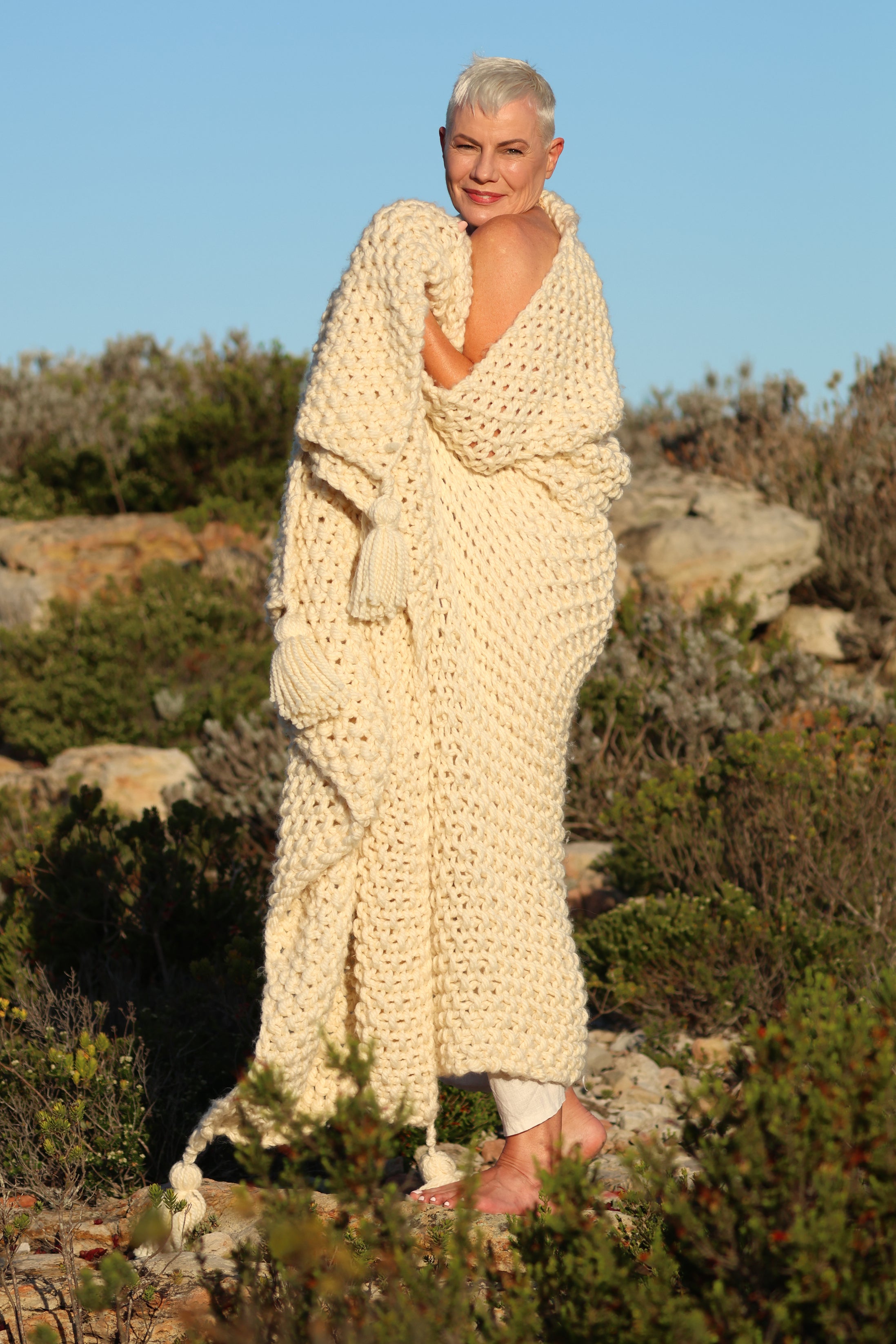 INDI Coastal Knit Blanket