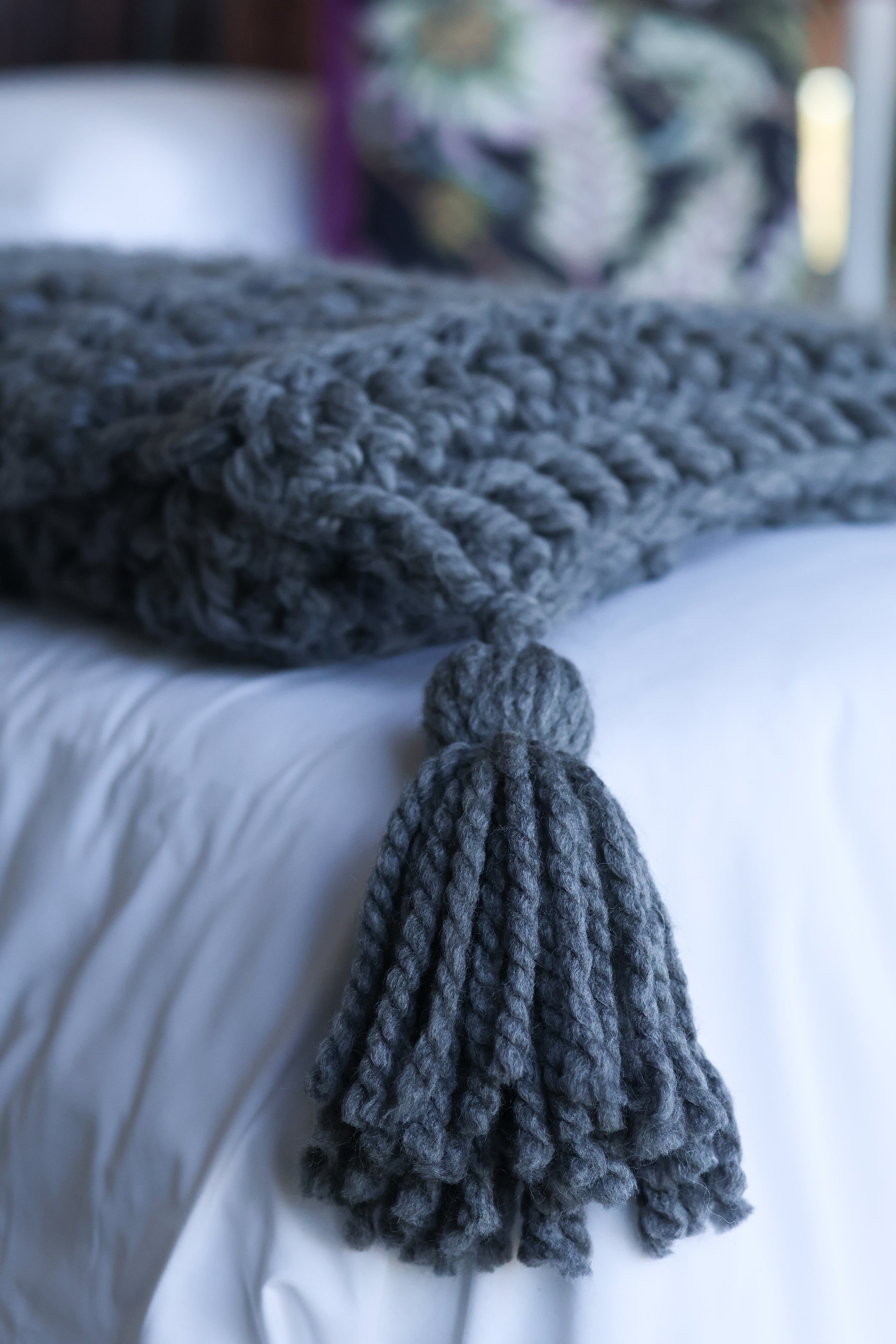 INDI Signature Crochet Blanket