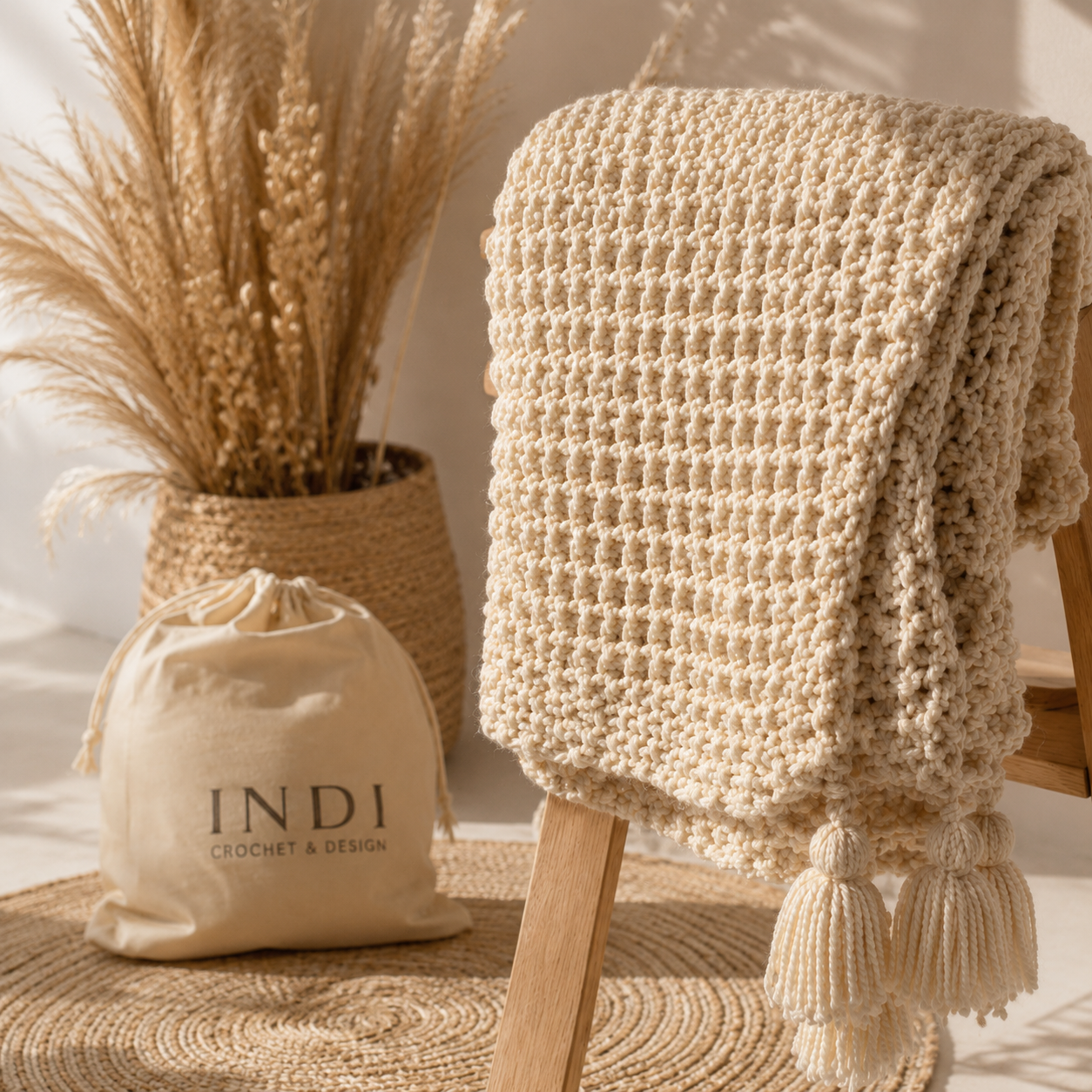 INDI Coastal Knit Blanket